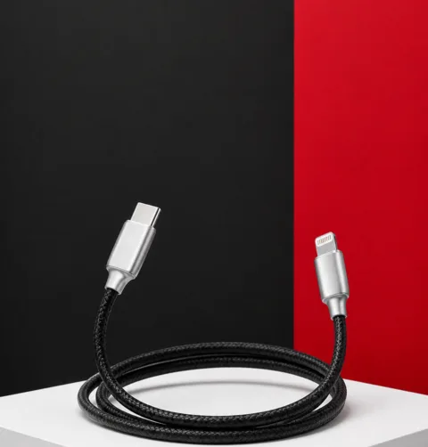 Qcharx New York, USB-C a Lightning · PD 20 W · 1 m.