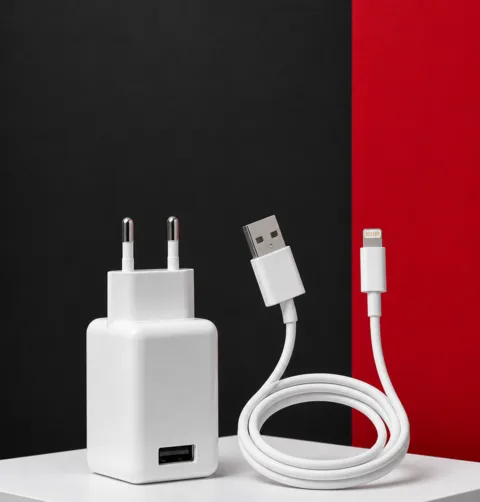 Qcharx Pack Artemisia, Cargador + cable USB-A a Lightning · 18 W.