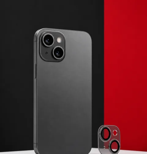 Apple iPhone 15, Protector de cámara · suelto + instalado.