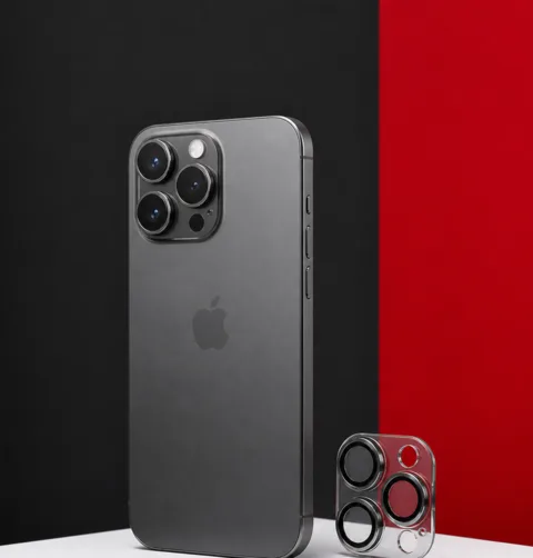 Apple iPhone 16 Pro / 16 Pro Max, Protector de cámara · suelto + instalado.